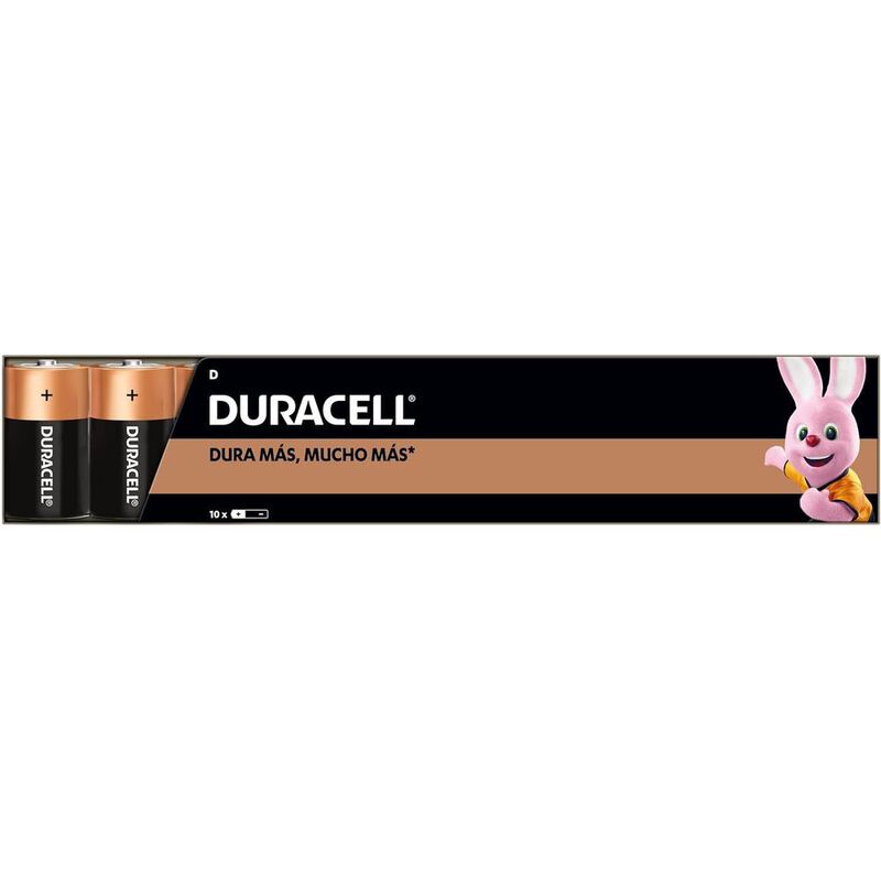DURACELL ALCALINA D CON 10 UNIDADES 1.5V MN1300... image number null