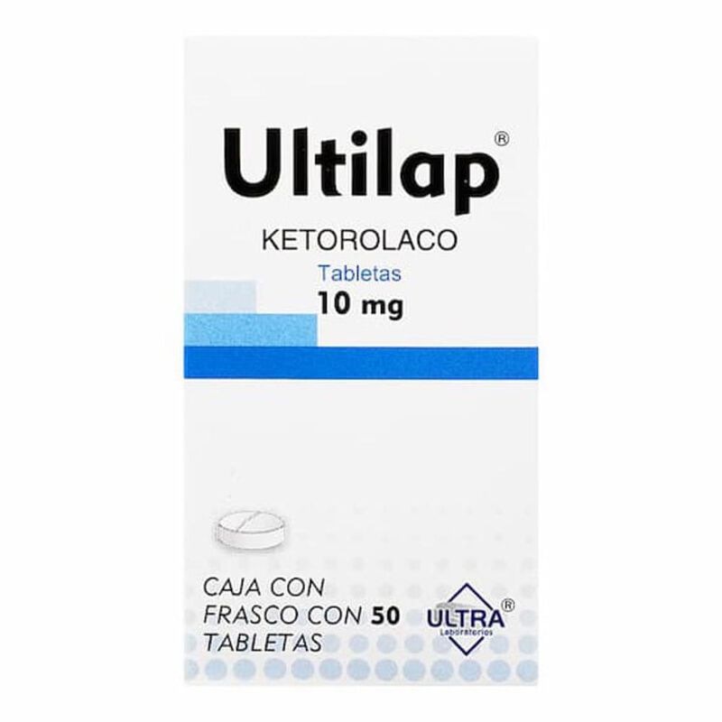 Ketorolaco 10mg 50 tabletas 10mg caja con frasc... image number null