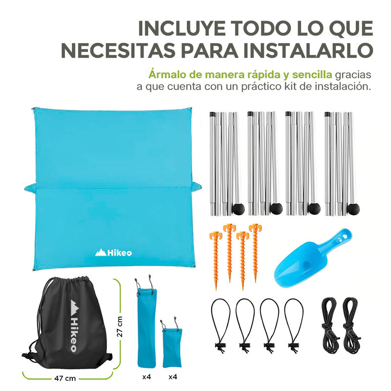 Toldo para Playa Portatil Carpa Plegable Resist... image number null