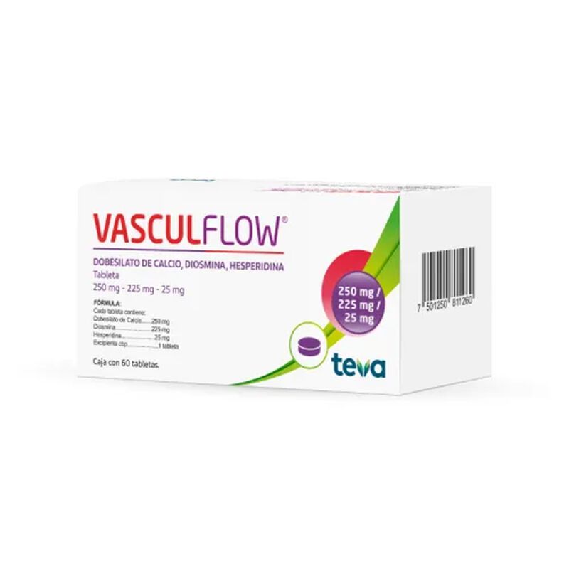 VASCULFLOW 250/225/25 MG TABLETA C60 image number null