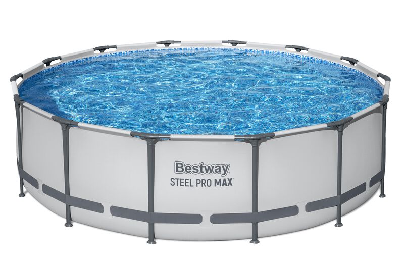 &nbsp;Alberca con estructura redonda 4.27x1.07cm con... image number null