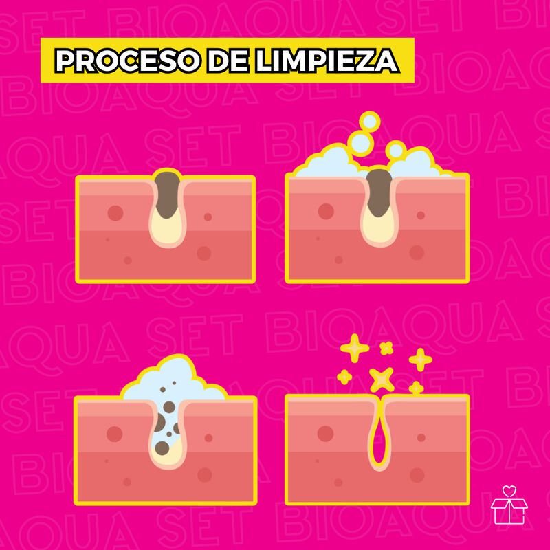 Set de 3 Pure Skin Bioaqua Retira Acn&eacute; Espinill... image number null