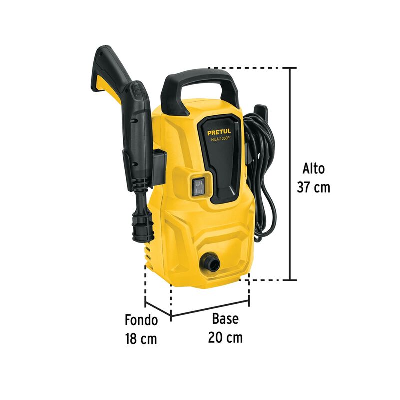 Hidrolavadora El&eacute;ctrica Pretul /Truper Hila-135... image number null