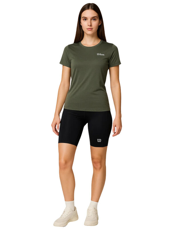 Playera Deportiva Wilson Para Mujer Verde Oscur... image number null