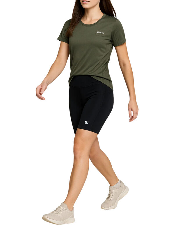 Playera Deportiva Wilson Para Mujer Verde Oscur... image number null
