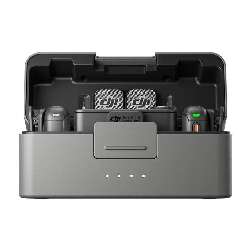Kit 2 Micr&oacute;fonos Inal&aacute;mbricos Dji Mic 3 Negros image number null