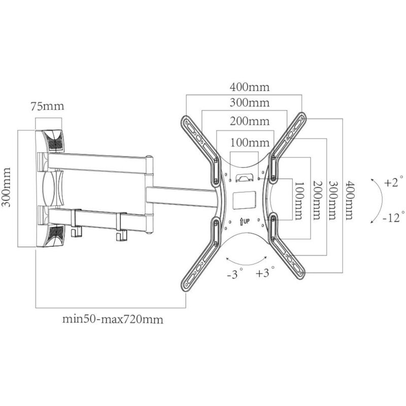 Soporte Articulado Tv LENNON TK-SM18055XL 17-55... image number null