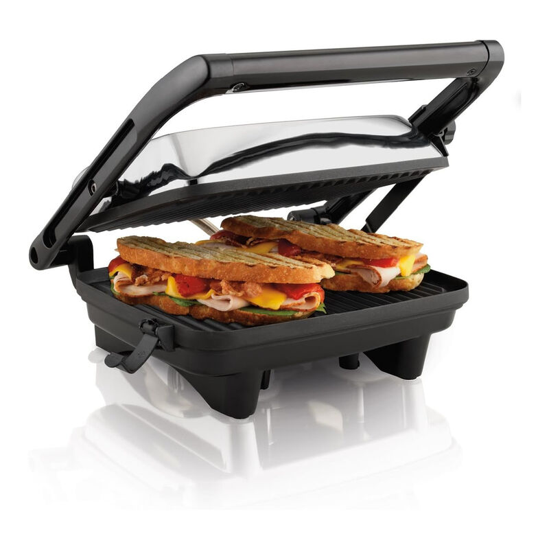Parrilla Panini Gourmet Hamilton Beach Antiadhe... image number null