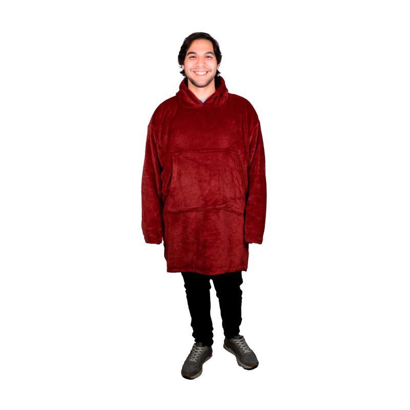 Pijama Adulto Unitalla Sudadera Cobija  Vino image number null