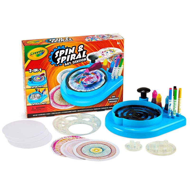 Art Station Crayola Spin & Spiral Para Ni&ntilde;os De... image number null