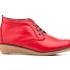 NOESLOMISMO BY DILEMA Botines para Mujer - Bot&iacute;n Hecho a Mano en Espa&ntilde;a Rojo