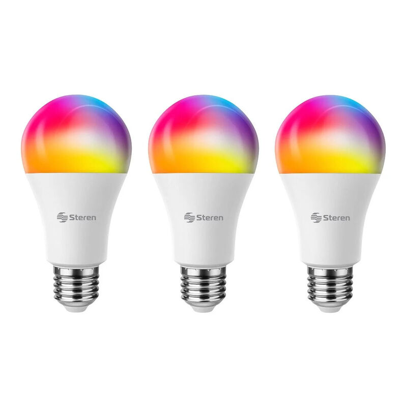 3 focos LED Bluetooth* RGB+W multicolor de 9 W image number null