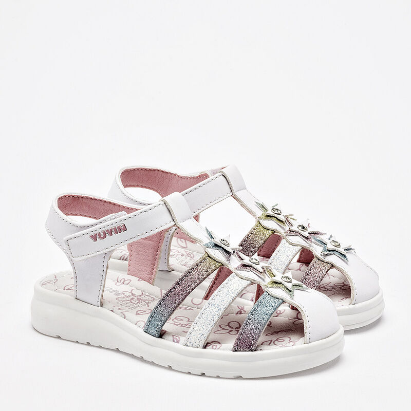 Yuyin sandalia para ni&ntilde;a blanco multicolor cod ... image number null