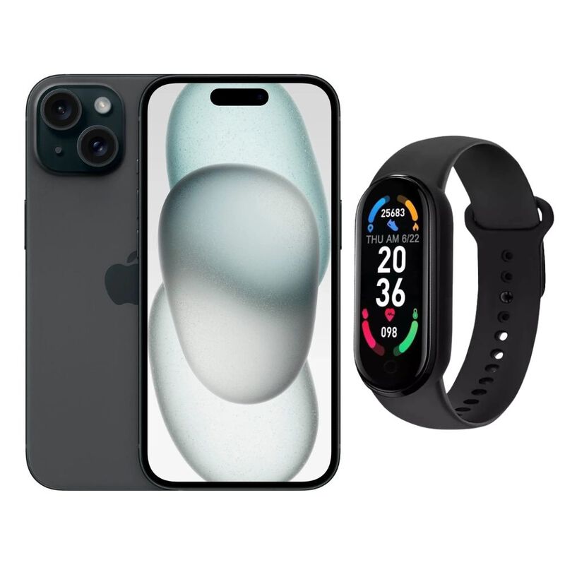 iPhone 15 128GB Negro CHIP Reacondicionado + Br... image number null