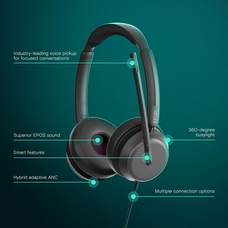 Auriculares Con Cable Epos Impact 860t Anc Con ... image number null
