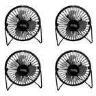 4 Ventiladores De Escritorio USB Peque&ntilde;o Aspas De Metal 12391