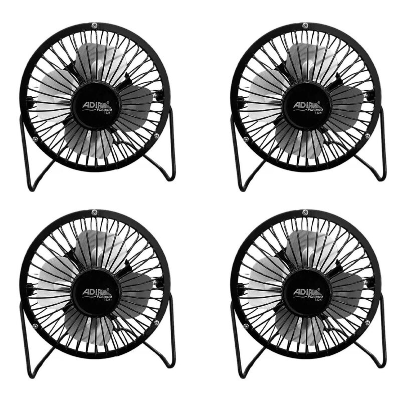 4 Ventiladores De Escritorio USB Peque&ntilde;o Aspas ... image number null
