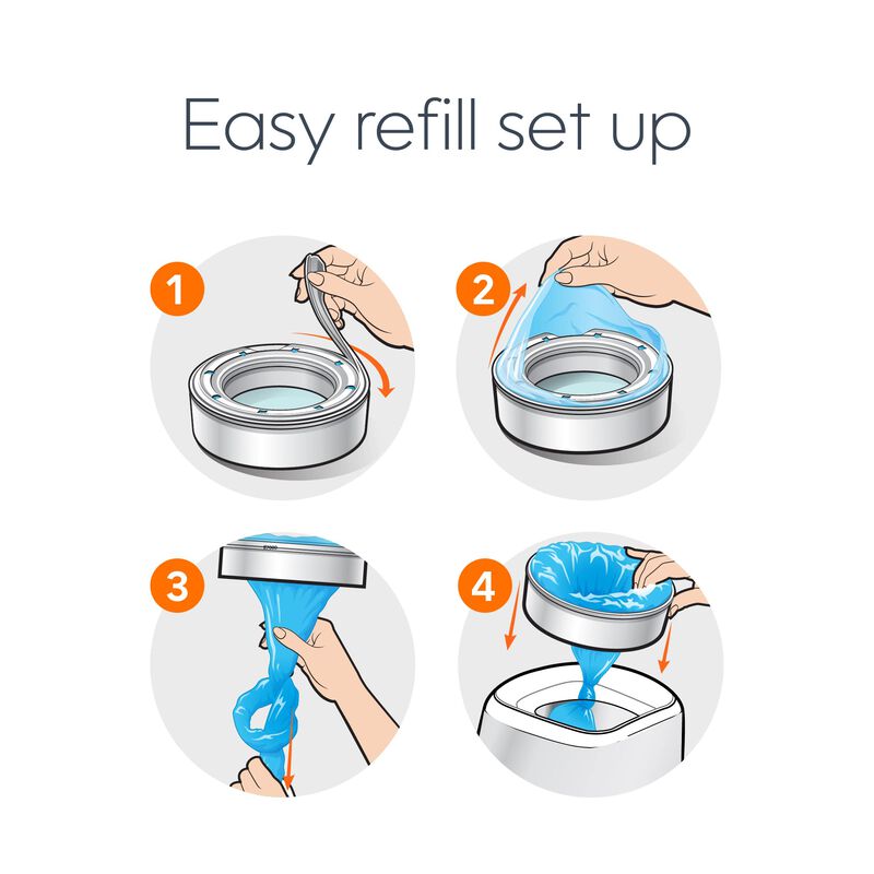 Recambio Redondo Diaper Genie Essentials De 8 U... image number null