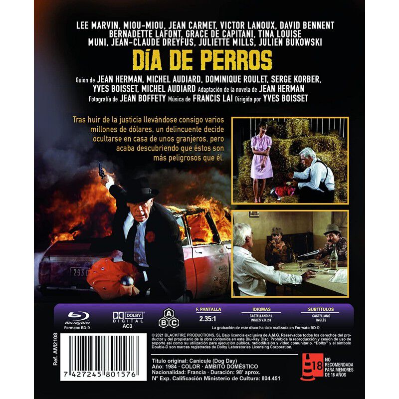 Dia de perros (Blu-ray) (Bd-R) (Canicule - Dog ... image number null