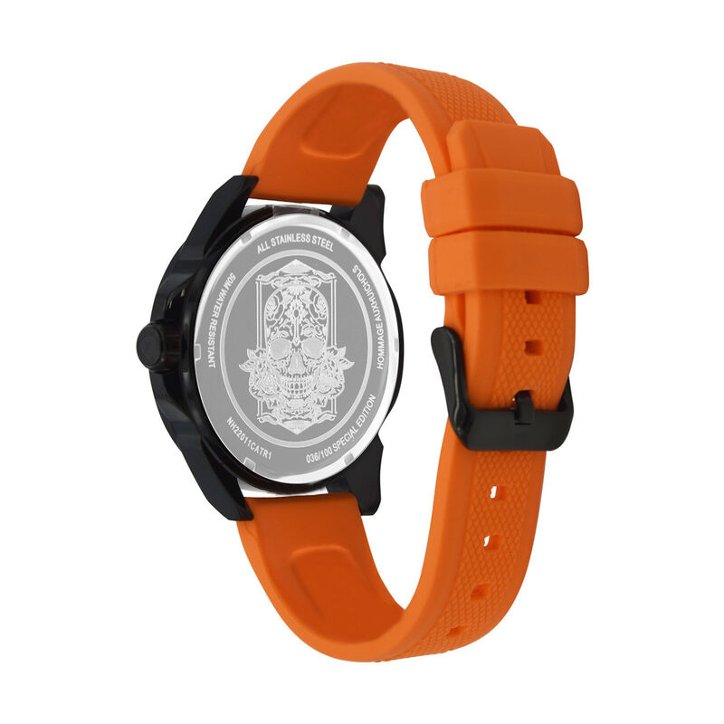 Reloj Nivada Catrina Pvd/Caucho Naranja &Iacute;ndices image number null