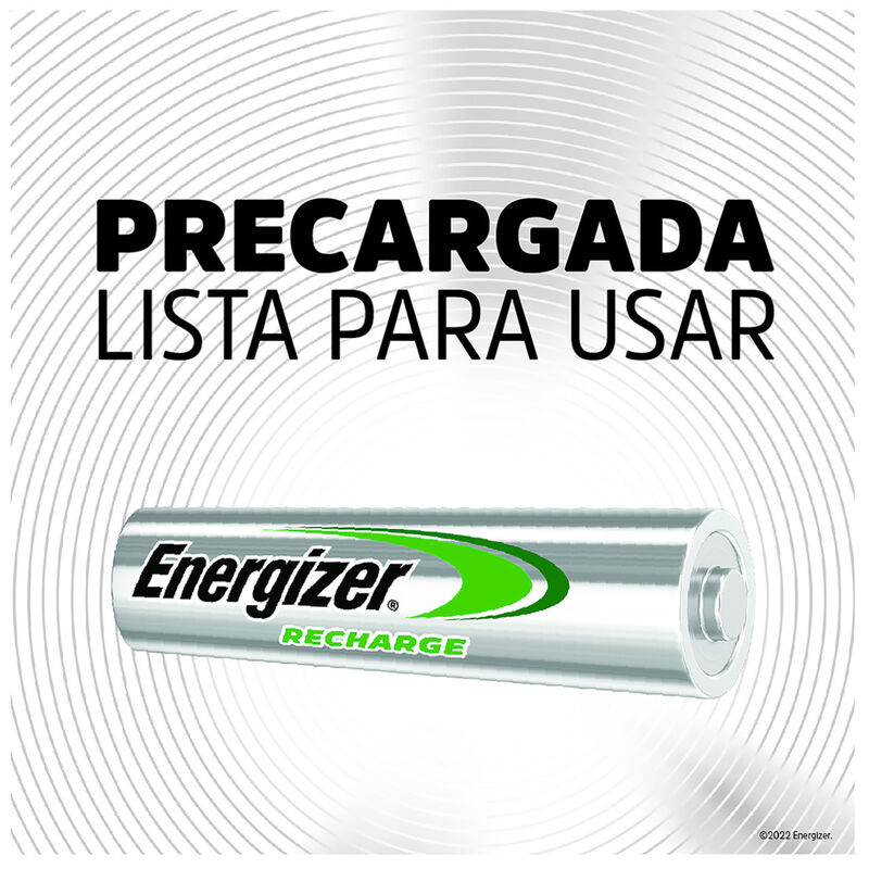 Pilas Bater&iacute;as Energizer Recargables 2 piezas A... image number null