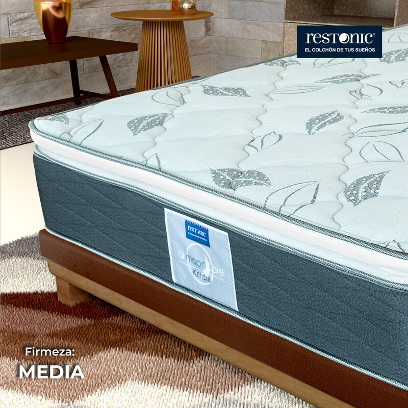 Colch&oacute;n Matrimonial Restonic Kendra + 2 Almohad... image number null