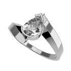 Anillo de Compromiso de 14K con Diamante de Laboratorio 0.70 CT F VS1 Talla 6.5 ORO BLANCO 14K&ndash; / FJ602-70-14W-LG-65