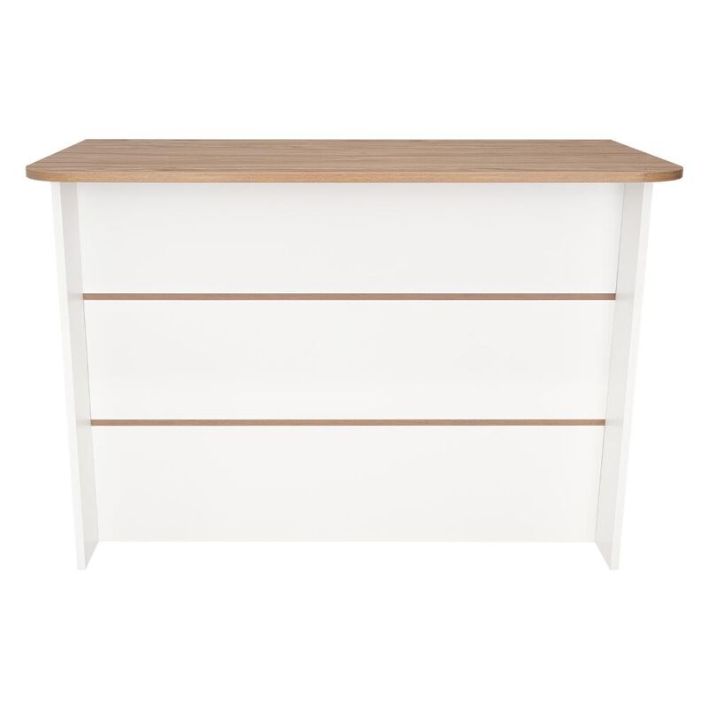 Barra De Cocina Diamante Blanco y Casta&ntilde;o Virtu... image number null