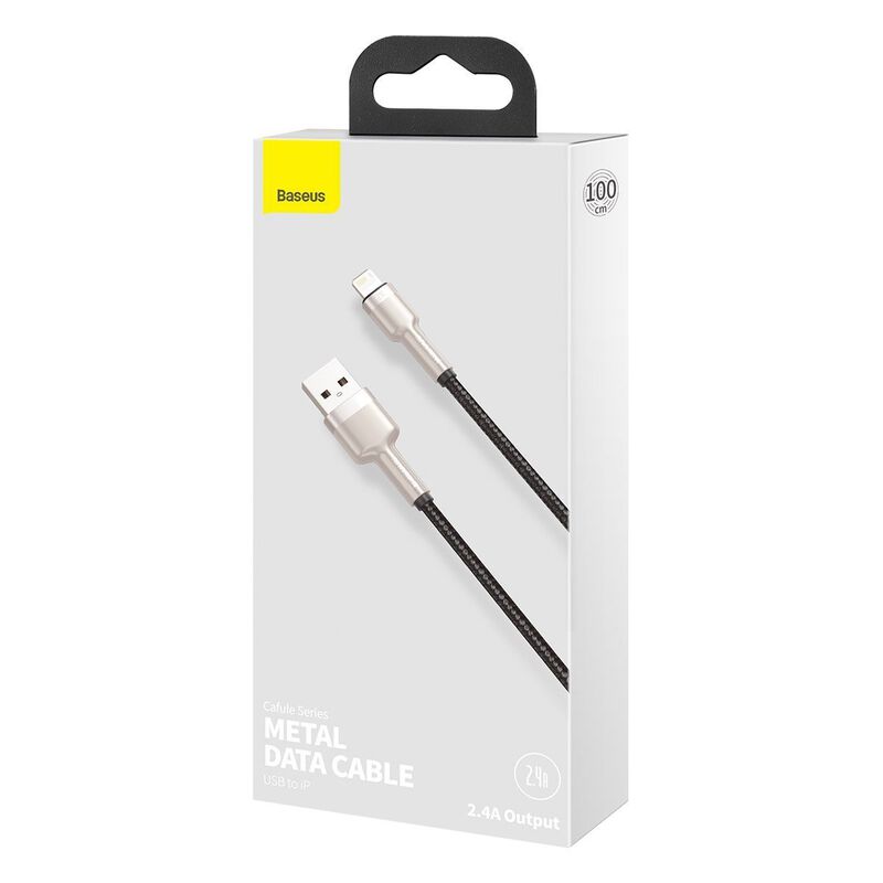 Cable de Datos Metálico Baseus USB a Lightning ... image number null