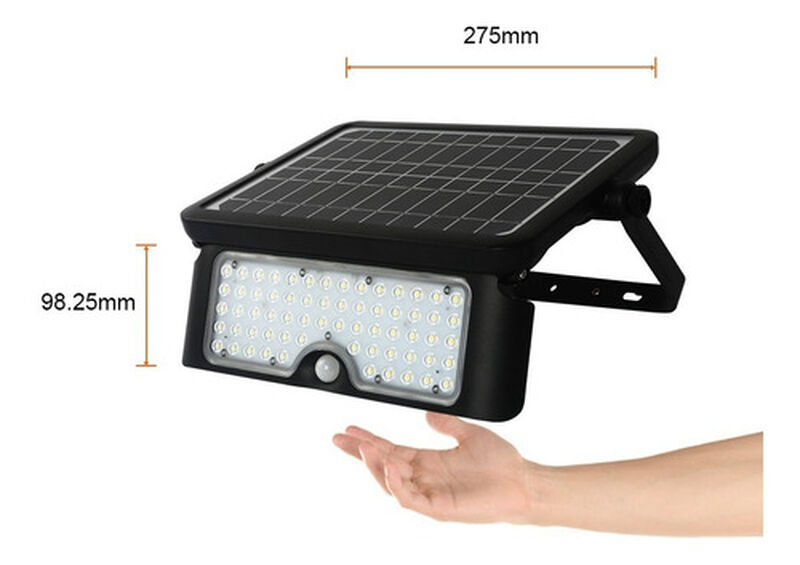 L&aacute;mpara Solar Led 10 W Luz Fria Bater&iacute;a Integra... image number null