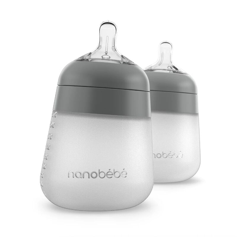 Biber&oacute;n Nanob&eacute;b&eacute; Flexy De Silicona 9 Oz Paquete... image number null