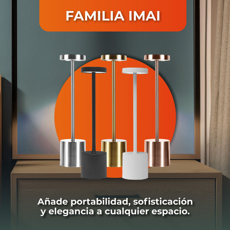 L&aacute;mpara de Mesa LED 3 W Port&aacute;til, Recargable, L... image number null