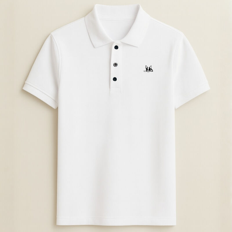 Playera Polo de Algod&oacute;n Manga Corta Casual para... image number null