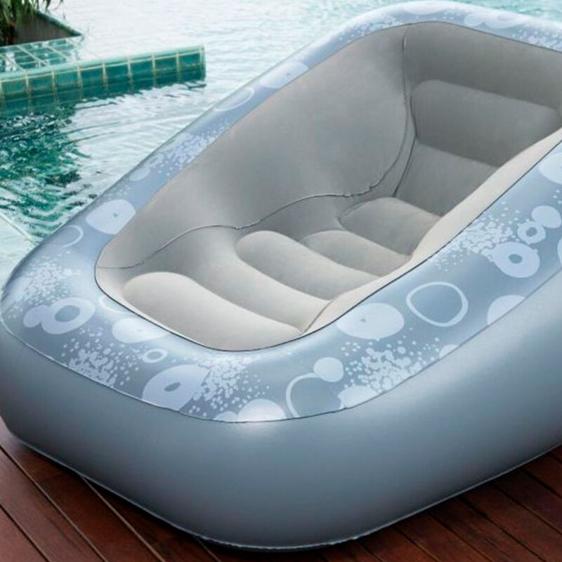 Sill&oacute;n Inflable Individual 1 Modelo Color Plata... image number null