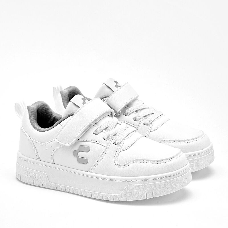 Charly tenis para ni&ntilde;o  blanco cod 139665-D image number null