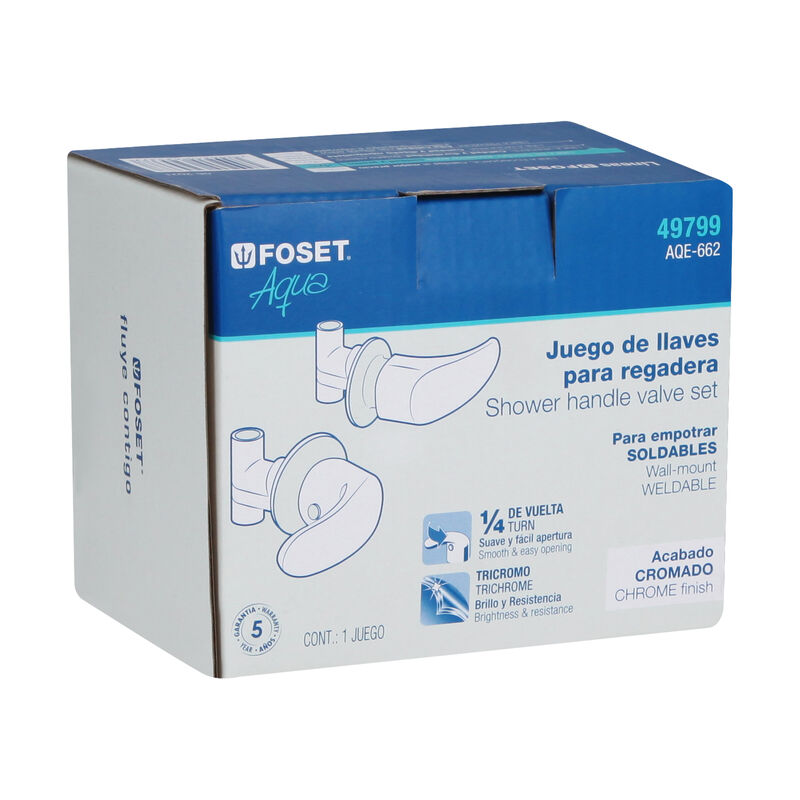 Juego 2 Llaves de Empotrar Soldable Tipo Palanc... image number null