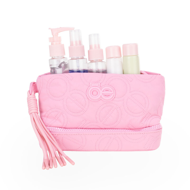 Cosmetiquera Mediana Cierre Doble Con Tassel Co... image number null