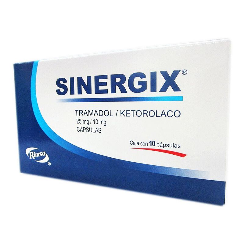 Sinergix 10mg/25mg 10 Capsulas 10mg/25mg Caja C... image number null