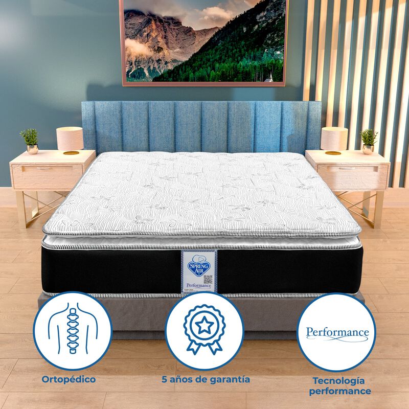 Colch&oacute;n Queen Size Ortop&eacute;dico Spring Air Kunis image number null