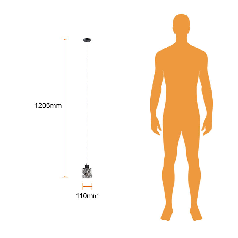 Colgante de Cristal 1.70 m de Altura, Potencia ... image number null