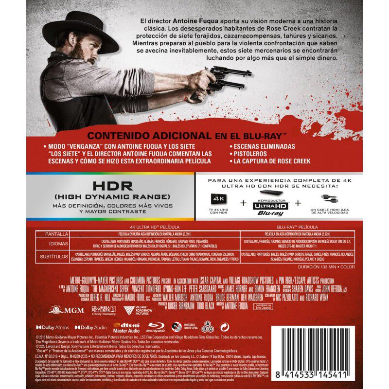 Los Siete Magn&iacute;ficos [4K UHD, Blu-ray] (2016) image number null