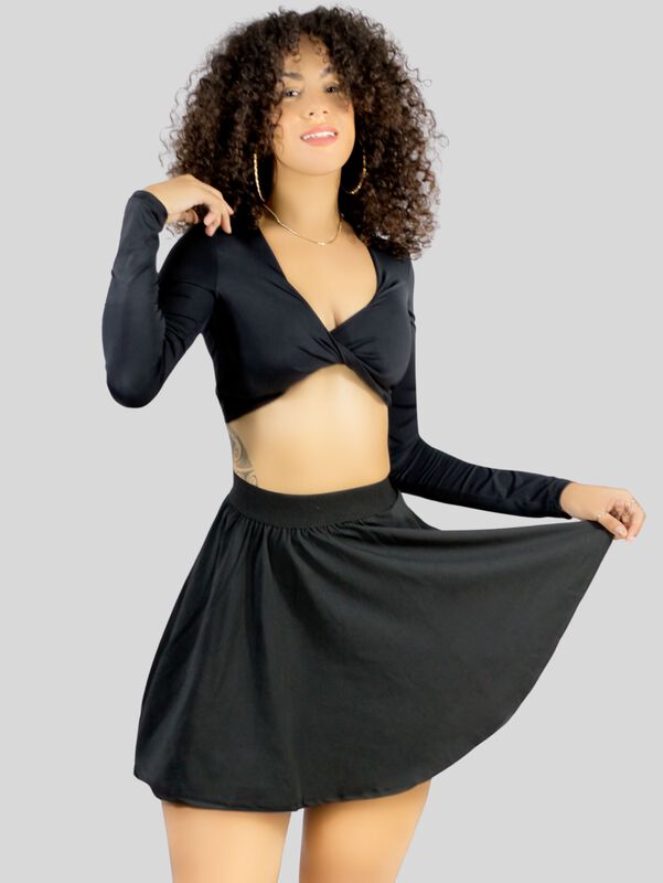 Falda Short De Mujer Deportiva O Casual Sh-038-... image number null