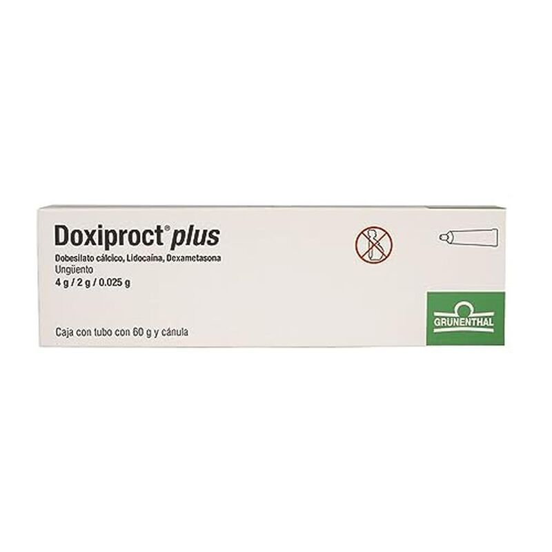 Doxiproct plus, 4 g/2 g/0.025 g ung&uuml;ento 60 g y... image number null