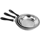 Kit Set Sartenes Acero Inoxidable Set 3 Piezas 21 23 Y 25