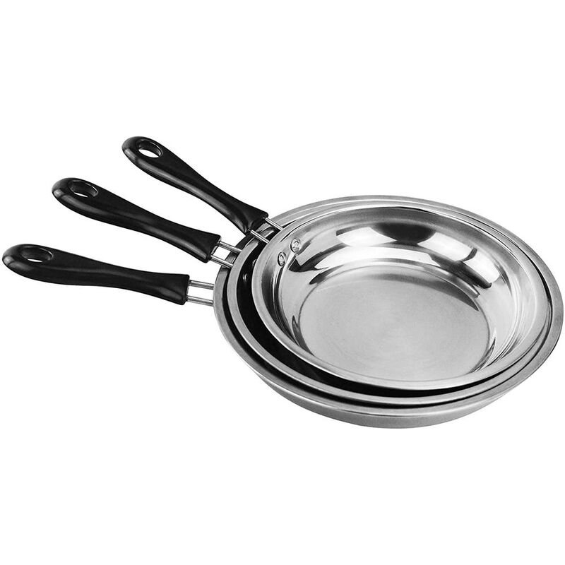Kit Set Sartenes Acero Inoxidable Set 3 Piezas ... image number null