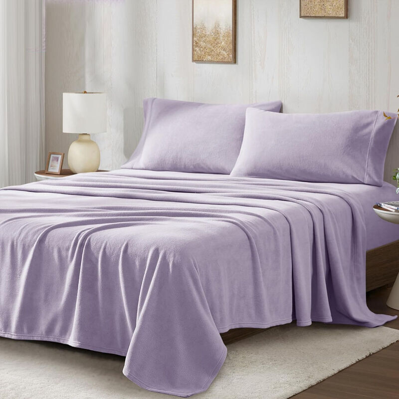 Juego de S&aacute;banas Polar Matrimonial Lila T&eacute;rmica... image number null