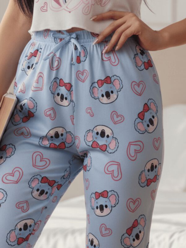 Conjunto Pijama Mujer Blusa Y Pantal&oacute;n Dama PIJ... image number null