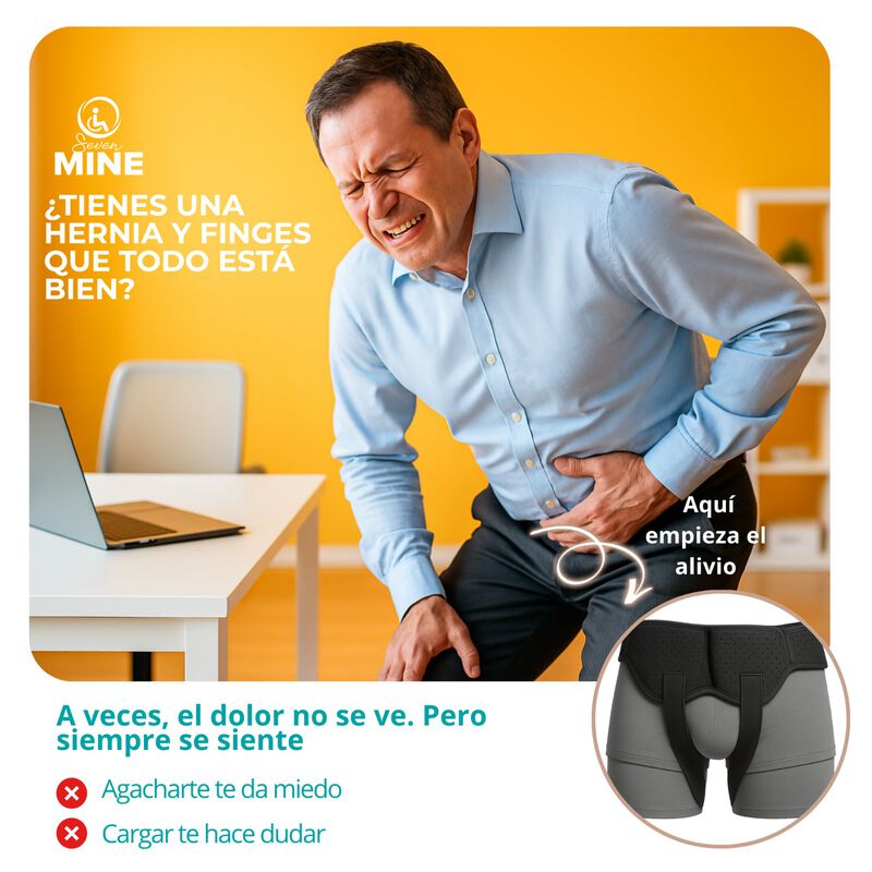 Faja Inguinal Para Hombre Con Soporte Ajustable... image number null