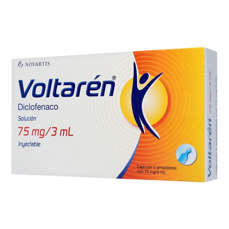 Voltaren 75 mg / 3m l 5 ampolletas soluci&oacute;n iny... image number null