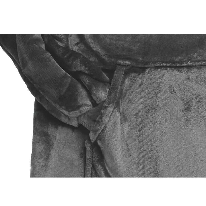 Hoodie invernal borrega gris oxford image number null